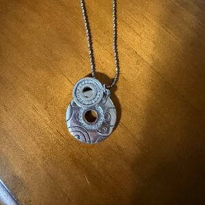 Brighton Elegant Silver double Pendant Necklace